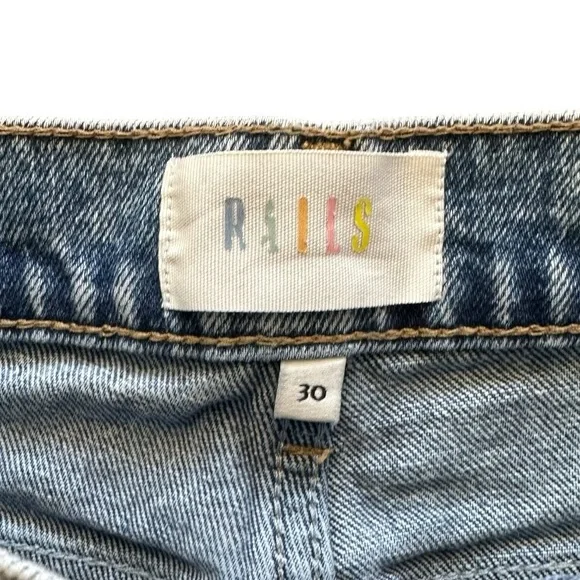 Rails Topanga High Rise Straight Button Fly Jeans Size 30 - Picture 4 of 14